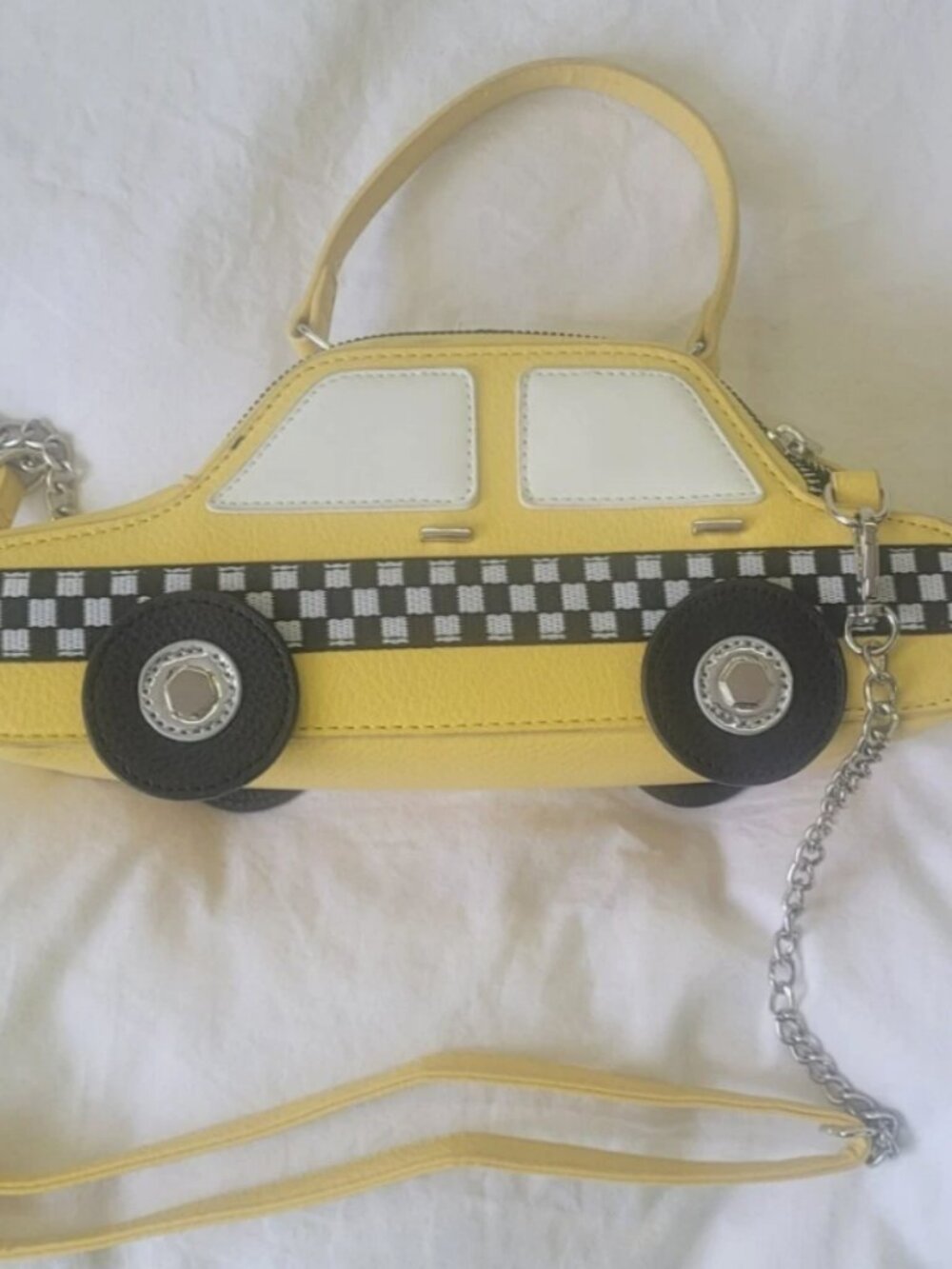 NY Taxi Cute Yellow Hand Bag with Shoulder Bag Strap YELLOW TAXI Excellent